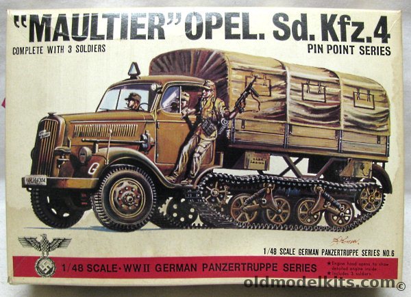 Bandai 1/48 Maultier Opel Sd. Kfz.4, 8226-300 plastic model kit